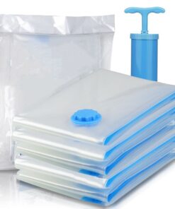 New Elements - Vacuum Storage Bags Space Saver for Clothes Beddings 7 Piece