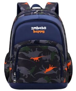 New Fashion High Quality OEM Nylon School Bags Backpack For Teenager - Dino Blue