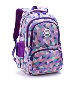 New Primary Junior School Bag Bookbag Backpack Shoulder Bag For Kids - Purple Noble