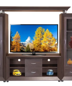 Newbury 4 Piece Wall Unit, African Wenge