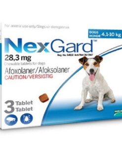 NexGard Chewable Tick & Flea Tablet For Dogs - 4.1-10kg (3 Tablets)