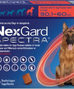 Nexgard Spectra chewable tablets for dogs 30,1-60,0kg - 3 Tablets