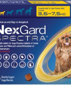 Nexgard Spectra Chewable Tablets for Dogs - 3,6-7,5kg - 1 Tablet