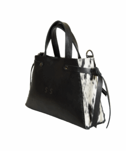 Nguni Ruby Handbag-Salt and Pepper