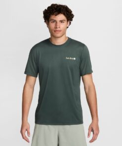 Nike Men's Dri-FIT Fitness Short Sleeve T-Shirt - Vintage Green - S