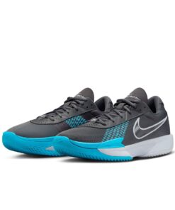 Nike Men's G.T. Cut Academy Basketball Shoes - Grey/Baltic Blue - UK 12