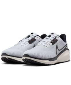 Nike Men's Vomero 17 Road Running Shoes - White/Black/Pure Platinum/Vintage Green - UK 13