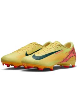 Nike Men's Zoom Vapor 16 Academy KM Firm/Multi-Ground Boots - Orange/Navy - UK 9