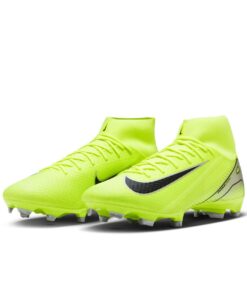 Nike Mercurial Superfly 10 Academy MG High-Top Soccer Cleats - Volt/Black - UK 9.5