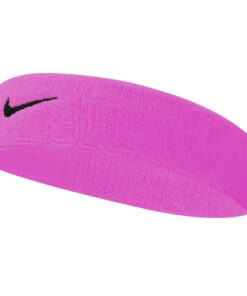 Nike Swoosh Headband - Black & White - Pink Gaze /Oil Grey