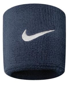 Nike Swoosh Wristbands - 2 Pack - Various Colours - Navy/White - Men, Women