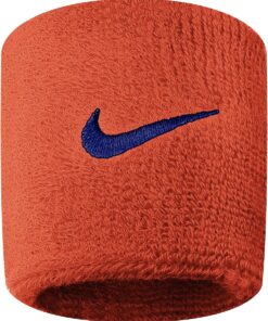 Nike Swoosh Wristbands - 2 Pack - Various Colours - Team Orange /College Navy - Unisex