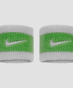 Nike Swoosh Wristbands - 2 Pack - Various Colours - White Vapor Green/White - Unisex