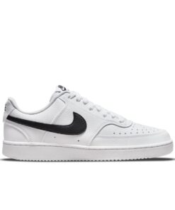 Nike Women's Court Vision Low Next Nature Shoes - White/Black - UK 7
