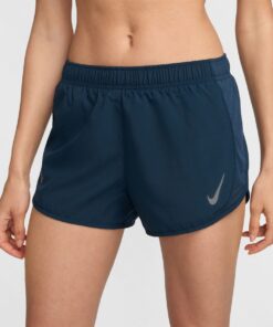 Nike Women's Fast Tempo Dri-FIT Running Shorts - Armory Navy/Silver - XL