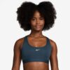 Nike Women's Swoosh Light Support Non-Padded Sports Bra - Armory Navy/White - XL