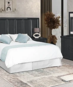 Nikita 2 Piece Bedroom Suite, Black Ash