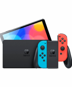 Nintendo Switch (OLED model) w/ Neon Red & Neon Blue Joy-Con