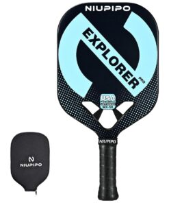 NIUPIPO Explorer PRO MX-58 Edgeless Pickleball Paddle with Protective Cover