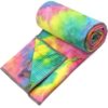 Non Slip Tie Dye Yoga Towel Mat Hot Yoga Towel With PVC Grip Dots W61 L183