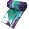 Non Slip Yoga Towel Mat Hot Yoga Towel With PVC Grip Dots W63 L183 Tie Dye
