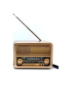 NS-3315BT Portable vintage am fm Radio Speaker rechargeable DC UM-1 battery