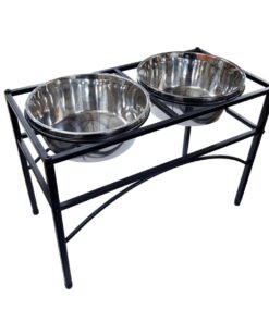 Nunbell Elevated Pet Feeder with Stainless Steel Bowls â Large