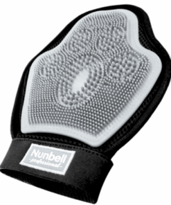 Nunbell Grooming / De-Shedding / Bathing Glove For Cats and Dogs - Grey