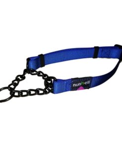Nunbell Large Adjustable Half Check Collars - Blue