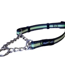 Nunbell Medium Reflective Half Check Collar - Green
