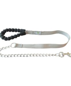 Nunbell Padded Handle Reflective Leash - Grey