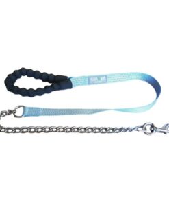 Nunbell Padded Handle Reflective Leash - Light Blue