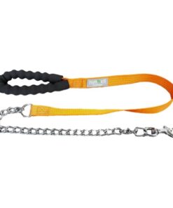 Nunbell Padded Handle Reflective Leash - Orange