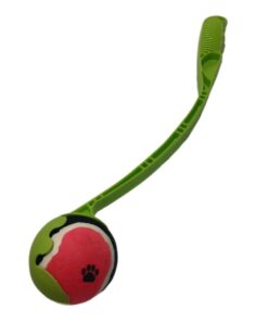 Nunbell Pet Dog Ball Easy Throwing Stick Tennisball Hands Free Launcher - Green