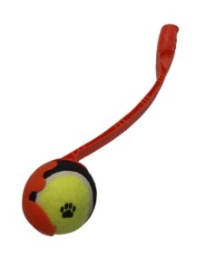 Nunbell Pet Dog Ball Easy Throwing Stick Tennisball Hands Free Launcher - Orange