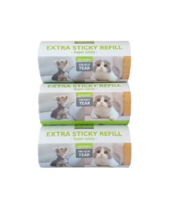 Nunbell Pet Hair Lint Remover Roller Extra Sticky Refill - 3 Rolls