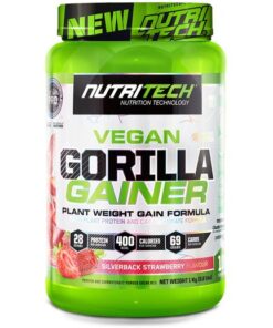 Nutritech Vegan Gorilla Gainer - Silverback Strawberry - 1kg