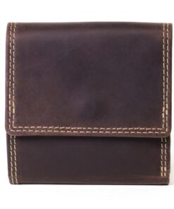 Nuvo - AW119 Brown Leather Men's Trifold Wallet