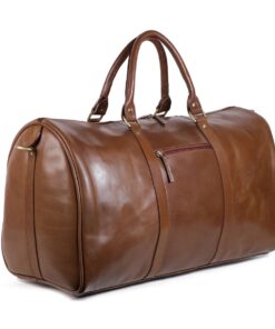 NUVO - Cody Genuine Leather Duffle Bag In Tan