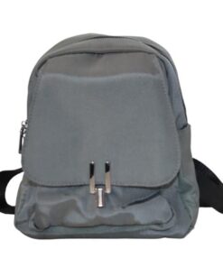 Nylon Small Backpack for Women - Waterproof Ladies Everyday Backpack - Grey