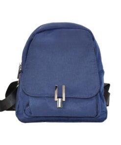Nylon Small Backpack for Women - Waterproof Ladies Everyday Backpack - Navy