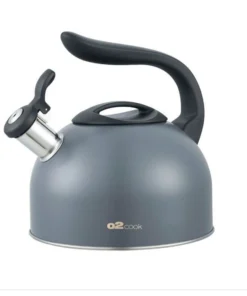O2 Matt Grey 3L Whistling kettle