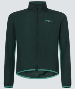 Oakley Mens Elements Packable Jacket II - Hunter Green/Mint - M