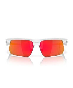 Oakley Unisex Bisphaera Sunglasses - White/Prizm Ruby