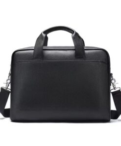 OB Leather Laptop bag - 13.5 Inch - Black