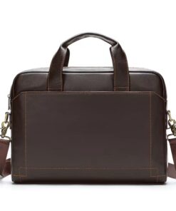 OB Leather Laptop bag - 13.5 Inch - Dark Coffee