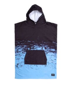 Ocean & Earth Swim and Surf Hooded Poncho - Black, Blue