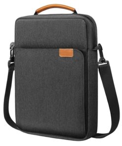 Office Crossbody Compatible Laptop Shoulder Handbag - 33cm - Black