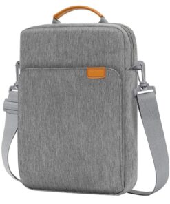Office Crossbody Compatible Laptop Shoulder Handbag - 33cm - Grey