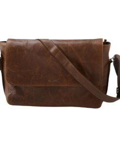 Office Laptop Messenger Shoulder Bag - Pecan